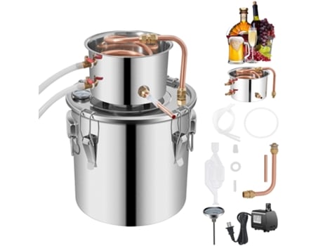 Kit De Destilação De Moonshine De 3,3 Galões Succebuy, Destilaria De Whisky Com Bomba De Água