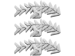 40 Protège - 14 Mm - Lote De 40 Peças - Coins Metálicas Para Álbuns E Cahiers - Couleur Nickel