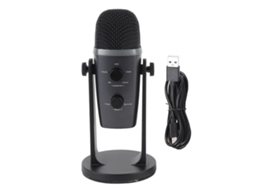 Usb Condenser Microphone Aluminum Alloy Wired Connection Clear Sound Gaming Microphone For Phone Computer Tablet LAXISCREED