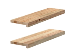 Vidaxl Soleiras Da Janela 2 Pcs 70x20x2 Cm Carvalho Maciço Não Tratado
