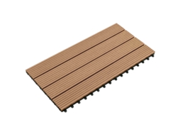 Vidaxl Telha De Deck 6 Pcs Castanho 60 X 30 Cm Wpc