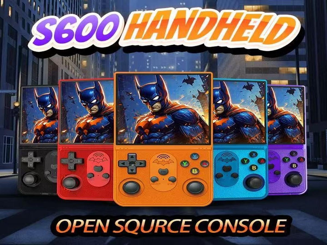 Consola Portátil S600 com Ecrã Tátil Ips de 4,0 Polegadas, Estilo Arcade, Reprodutor de Vídeo Mp4 LURELIA