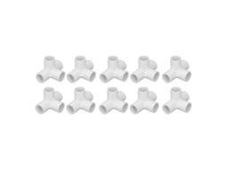 Laxiscreed Conector Pvc De 4 Vias Para Tubulação, Mobília E Tendas Com Design De Cotovelo Eficiente