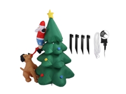 Laxiscreed Árvore De Natal Inflável 1,8m Com Luzes E Ventiladores Silenciosos Para Interior E Exterior