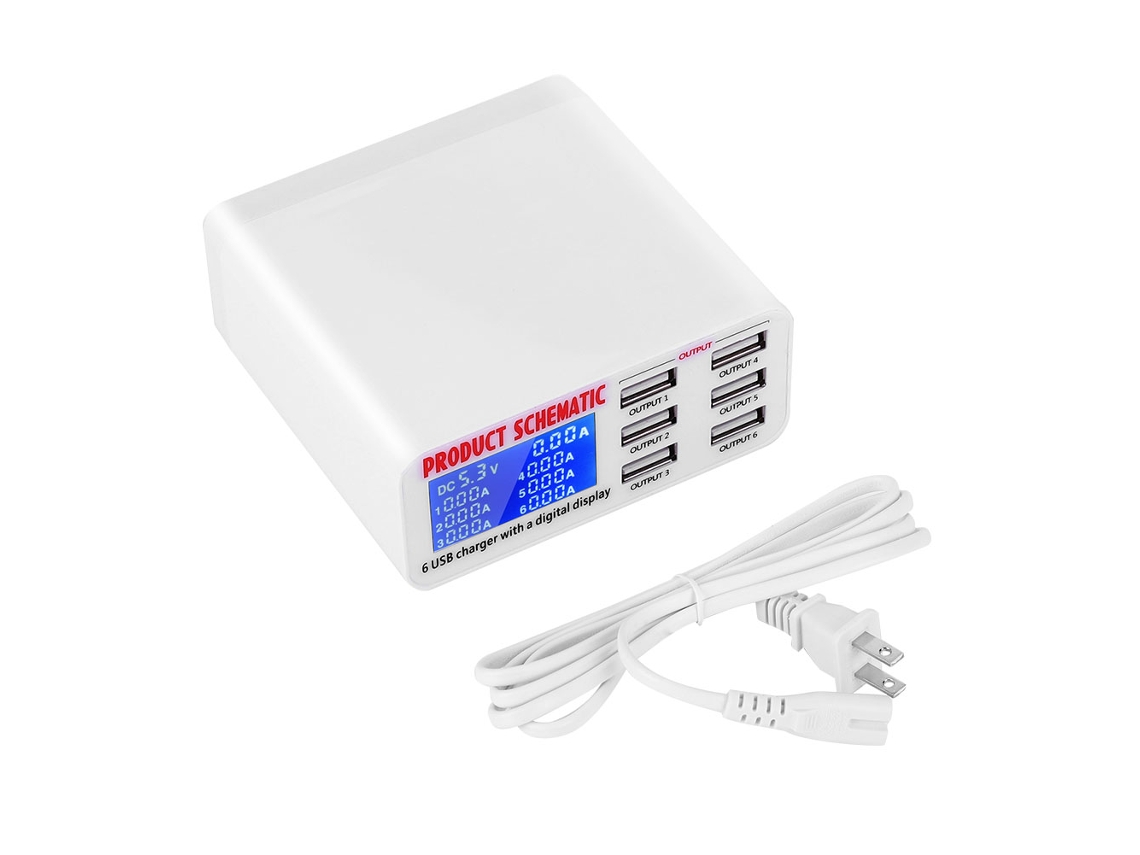 Dock de Carregamento Usb 6 Portas LAXISCREED