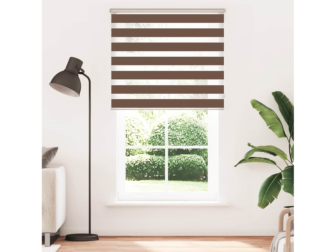 Maison Exclusive - Cortina De Zebra 135x200 Cm Largura Do Tecido 130,9cm Poliéster