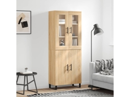 Vidaxl Armário Alto 69,5x34x180 Cm Derivados De Madeira Cor Sonoma