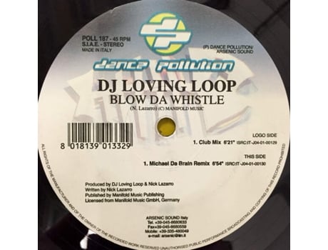 Vinil Blow Da Whistle Dance Pollution