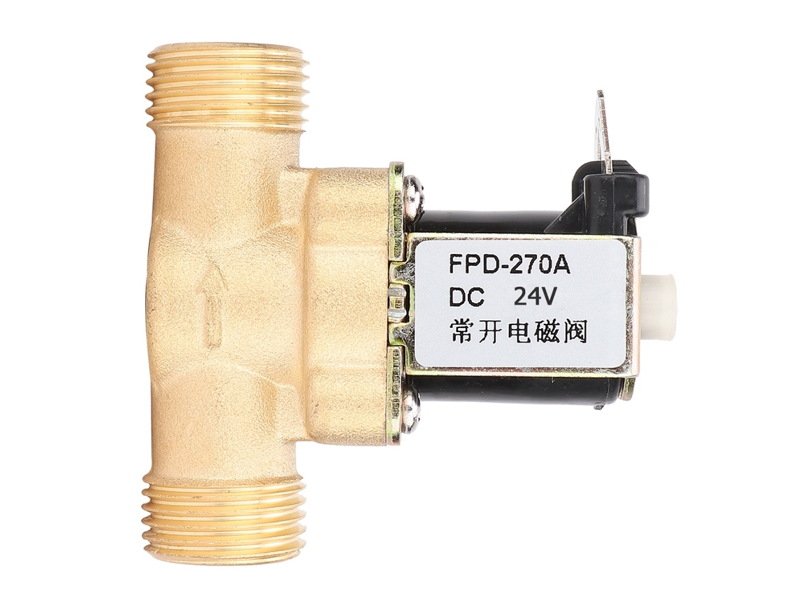 Válvula Solenoide De Latón Normalmente Abierta G1/2 Interruptor De Entrada De Agua (dc24v)