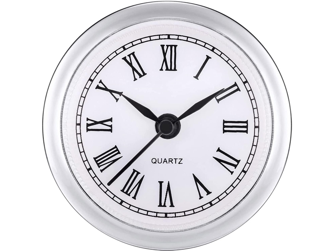 Inserto Redondo De 61 Mm Para Relógio De Quartzo - Movimento De Quartzo Romano Em Miniatura