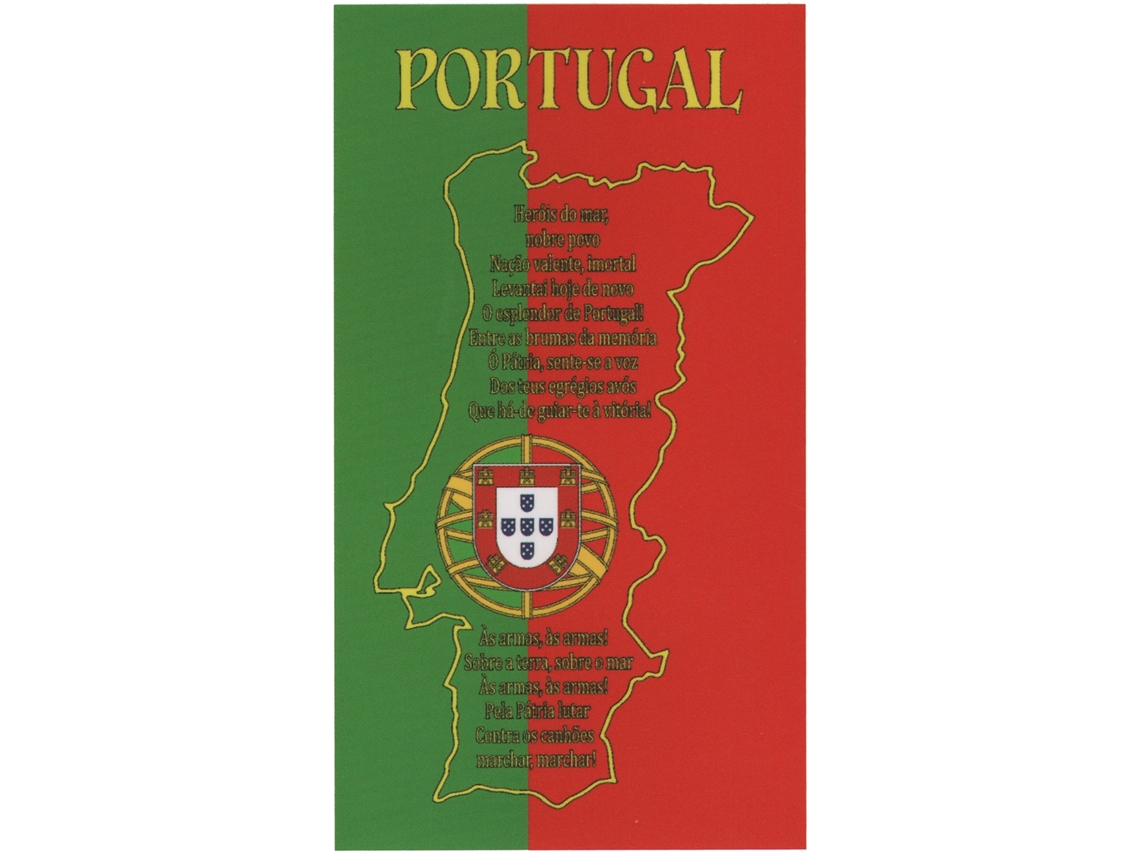 Toalha De Praia Microfibra Mapa Bandeira Hino Portugal