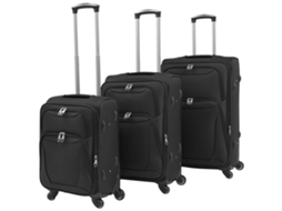 Soft Case Trolley, Soft Case Trolleys Vidaxl Preto Tecido (n/a)