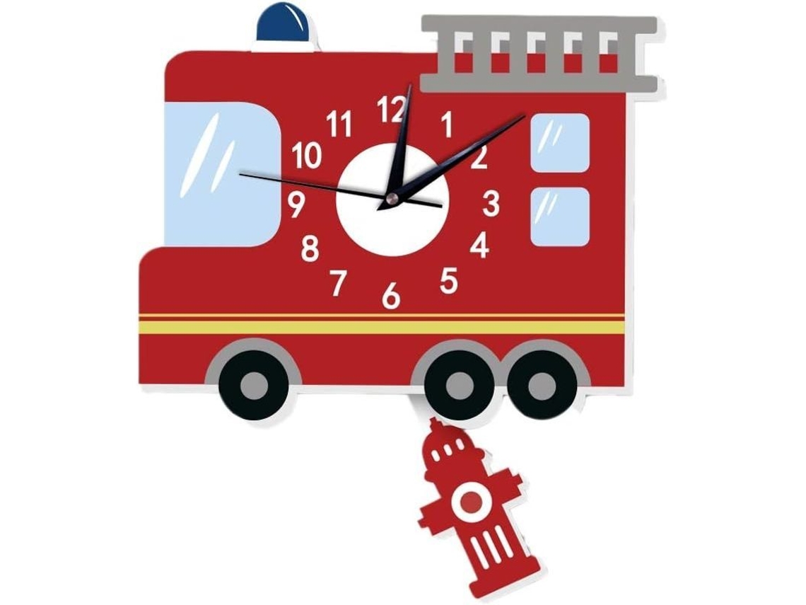 Reloj Mural Infantil Silencioso De Madera 3d Decoración Habitación Niños Regalo Original