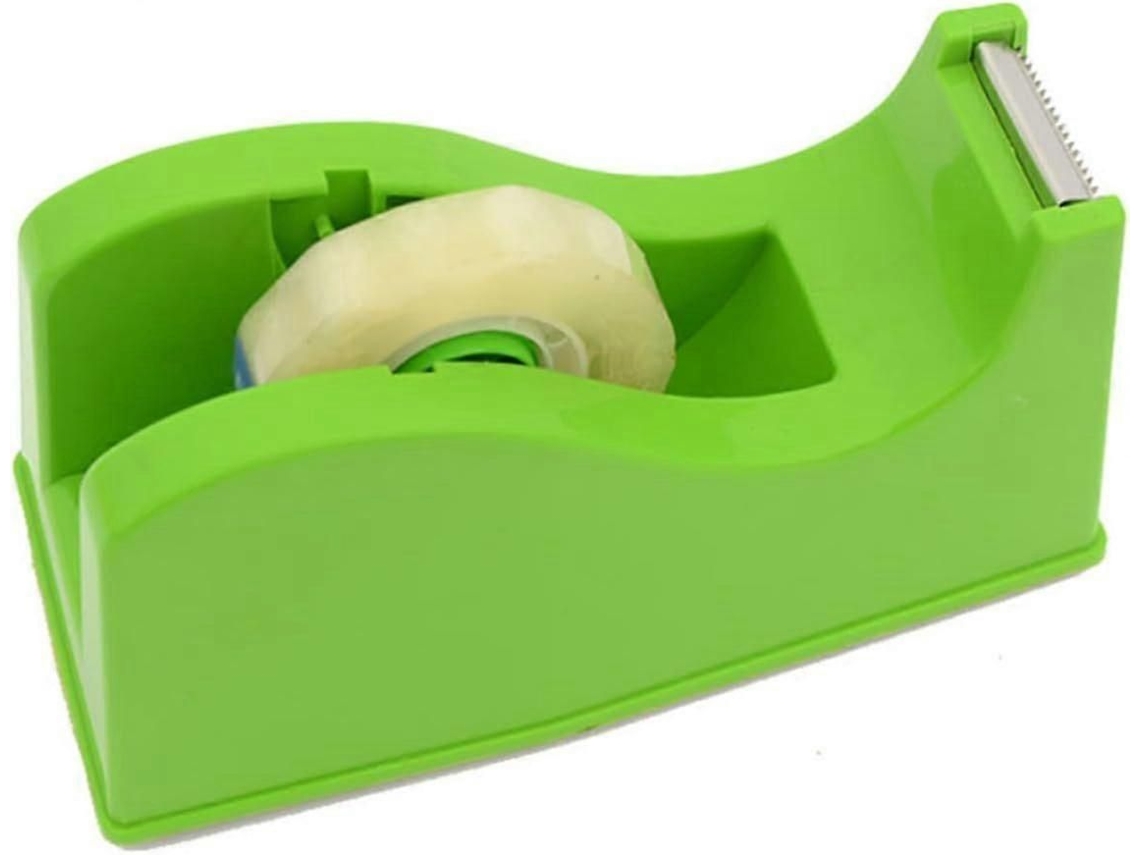 Dispensador de Fita Adesiva para Escritório, Cortador e Suporte Lacre, Máquina Corte Adesivo GOKOCO