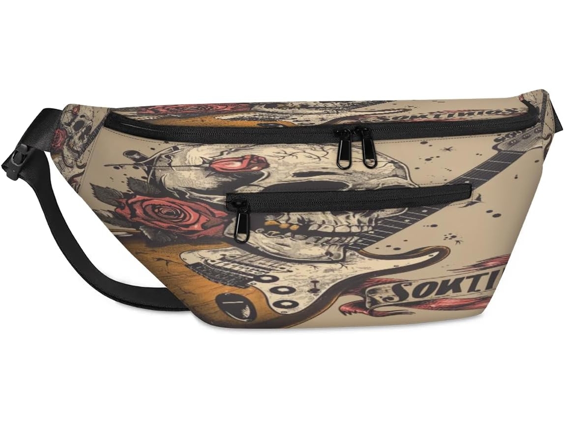 Bolsa de Ombro Unissex para Guitarra Elétrica Grande Capacidade Estilo Casual Ideal para Viagens 38 X 25