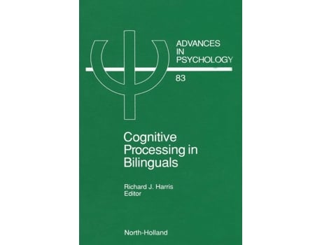 Livro Cognitive Processing in Bilinguals de Rj Harris (Inglês - Capa Dura)