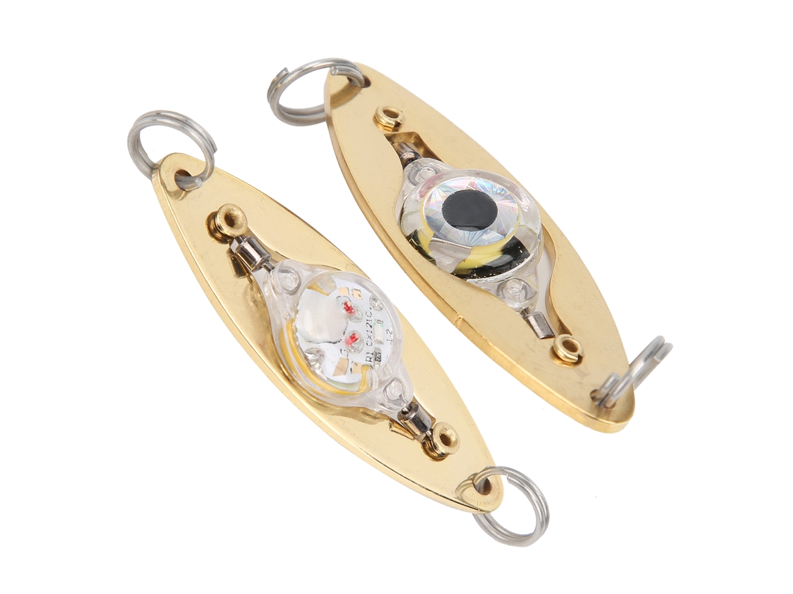 Isca de Pesca Led Forma de Olho 2 Peças S/MARCA