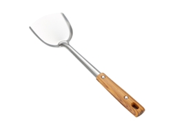Wok Pá de Grau Alimentício À Prova de Ferrugem Colher de Sopa de Aço Inoxidável Wok Espátula Ferramentas de Cozinha para Casa-1 #