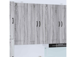 Vidaxl Armário De Parede Lucca Sonoma Cinzento 60 X 31 X 100 Cm