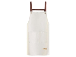 Avantilha De Cozinha Em Pvc Estilo Coreano Com Bolso Frontal Ajustável À Corda À Prova De Água E Óleo Cinza