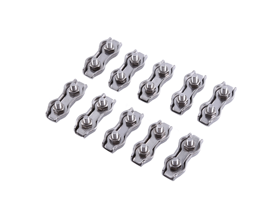 Laxiscreed Grampos De Cabo De Aço Inoxidável Com Design Duplo, Duráveis E Fiáveis