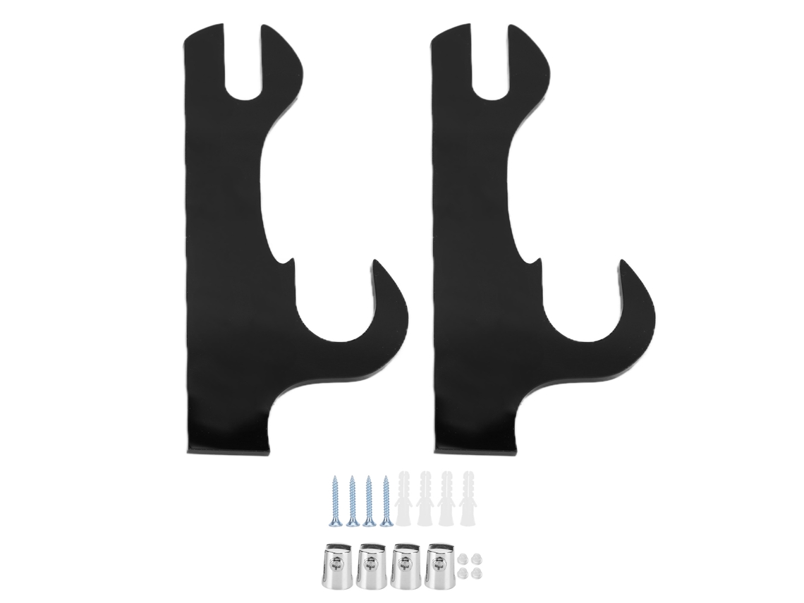 Suporte organizador de parede para espada de acrílico para decoração de casa, quarto ou escritório, preto