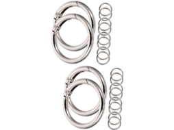 Nuobesty De 20 Chaveiros Com Argola De Mola, Design Plano, Para Confecção De Pingentes E