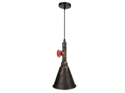 2026 lâmpada Pendente de Teto Vintage Industrial de Ferro com Led E27 para Café Bar 100 240v (ouro Oxidado)