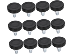 Conjunto De 12 Pés Niveladores Ajustáveis Para Móveis Com Base Pernas Mesa Pesadas, Com Extensores De Altura Por