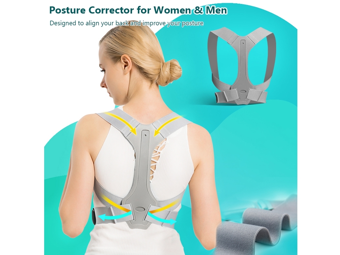 Corretor Postural Ajustável Para Alívio Rápido Da Dor