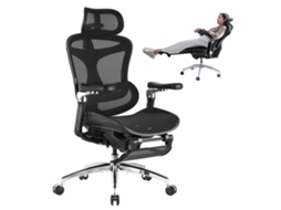 Sihoo Doro C300 Pro Cadeira De Escritório Ergonómica JT - Apoios De Braços 5d, Suporte Lombar Autoajustável, Encosto Em Rede - Até 150kg - Preto