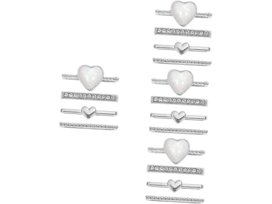 Conjunto De 8 Pulseiras Delicadas Prateadas Para Relógios