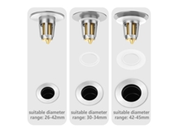 Bonde Pop Up Universal 28 45mm Para Lavatório,aço Inoxidável Com Filtro Anti Entupimento,ideal Para Cozinhas E Casas De Banho Btforus