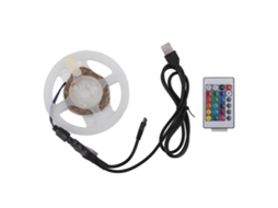 2026 tiras Led Rgb 5050 5v Usb com Controle por Aplicativo Bluetooth e Controle Remoto Ir de 24 Teclas 10m para Festa Bar Casamento