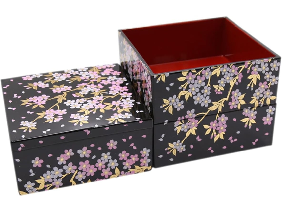 Marmita Japonesa Frcolor, Três Camadas, Grande Capacidade, Delicado Design De Flor Cerejeira, Fácil De Transportar Para