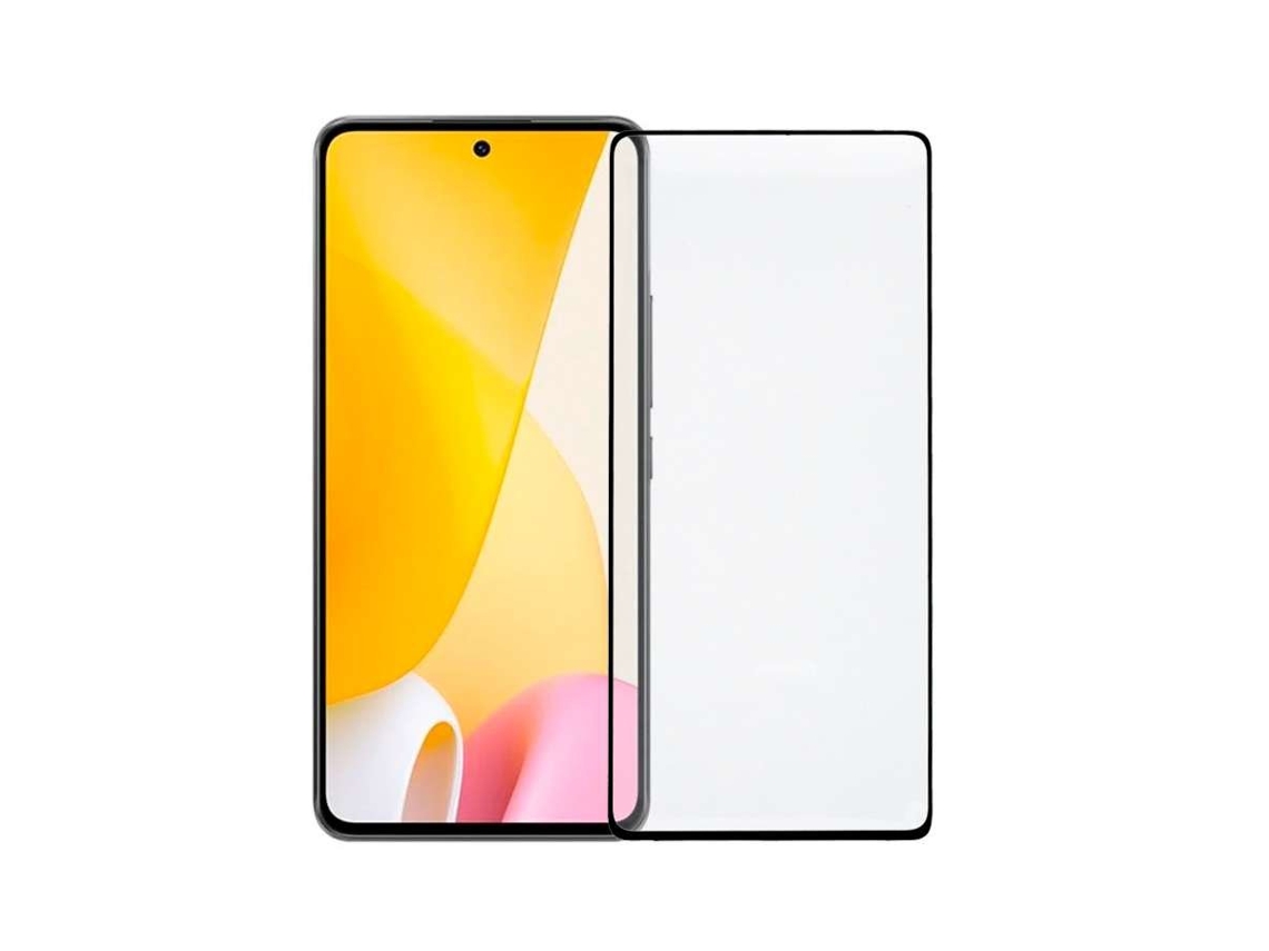 Película De Vidro Temperado Completa Preto Para Xiaomi Mi 12 Lite 5g