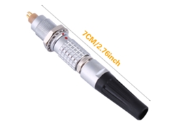 Conjunto De Conector Circular De Aviação De 2 Pinos Push-pull Com Plugue, Tomada E Tampa Laxiscreed