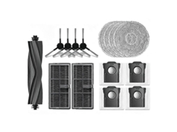 Conjunto De 15 Peças De Acessórios Para Aspirador Robô Dreame L40s Ultra Ce / L40s Ultra Ae: Escova, Esfregão, Filtro E Saco De Pó.