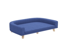 Cama Para Cachorro Sofá Pet Eucalipto 98 X 67 X 25 Cm Na Cor Azul,conforto E Estilo Para Seu Animal De Estimação