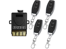 Interruptor De Controle Remoto Sem Fio 433 Mhz, Ac 220 V/230 V, Receptor De Relé 30 A E 4 Transmissores, Controle De Rádio Para Luzes