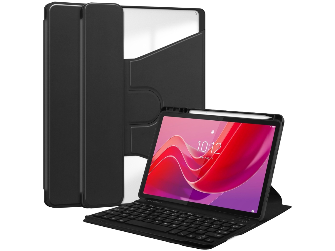 Capa Com Teclado Bluetooth Para Lenovo Tab M11 330fu Preto