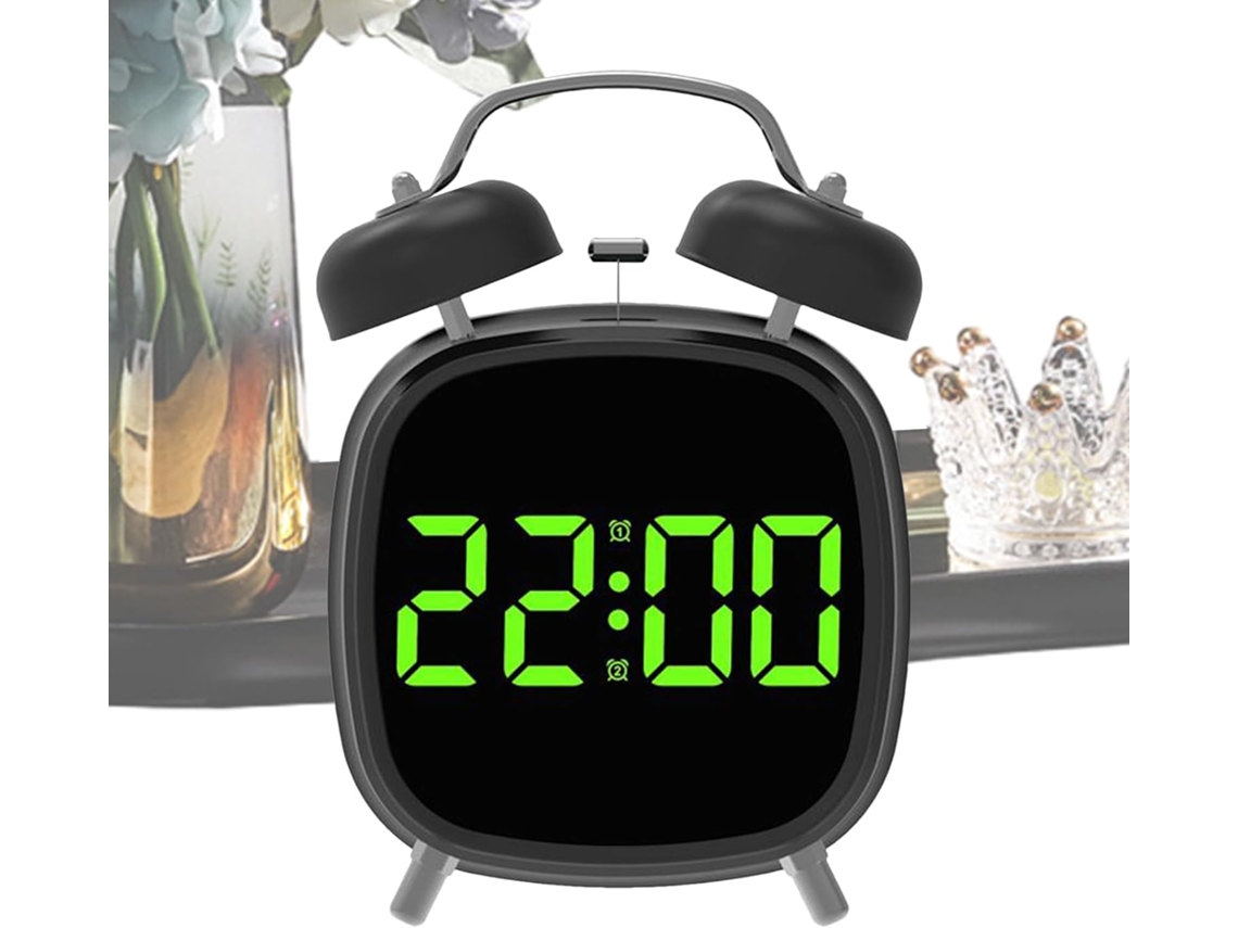 Despertador Portátil Com Luz Led E Som Muito Alto
