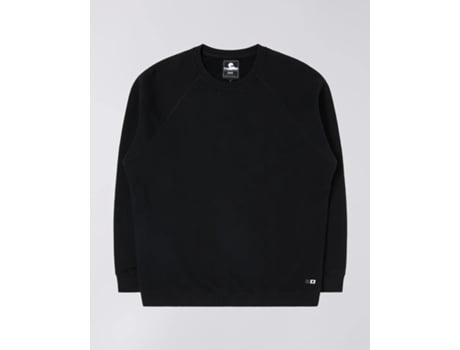 Suéter masculino Edwin Felpa Mood de poliéster preto (s)