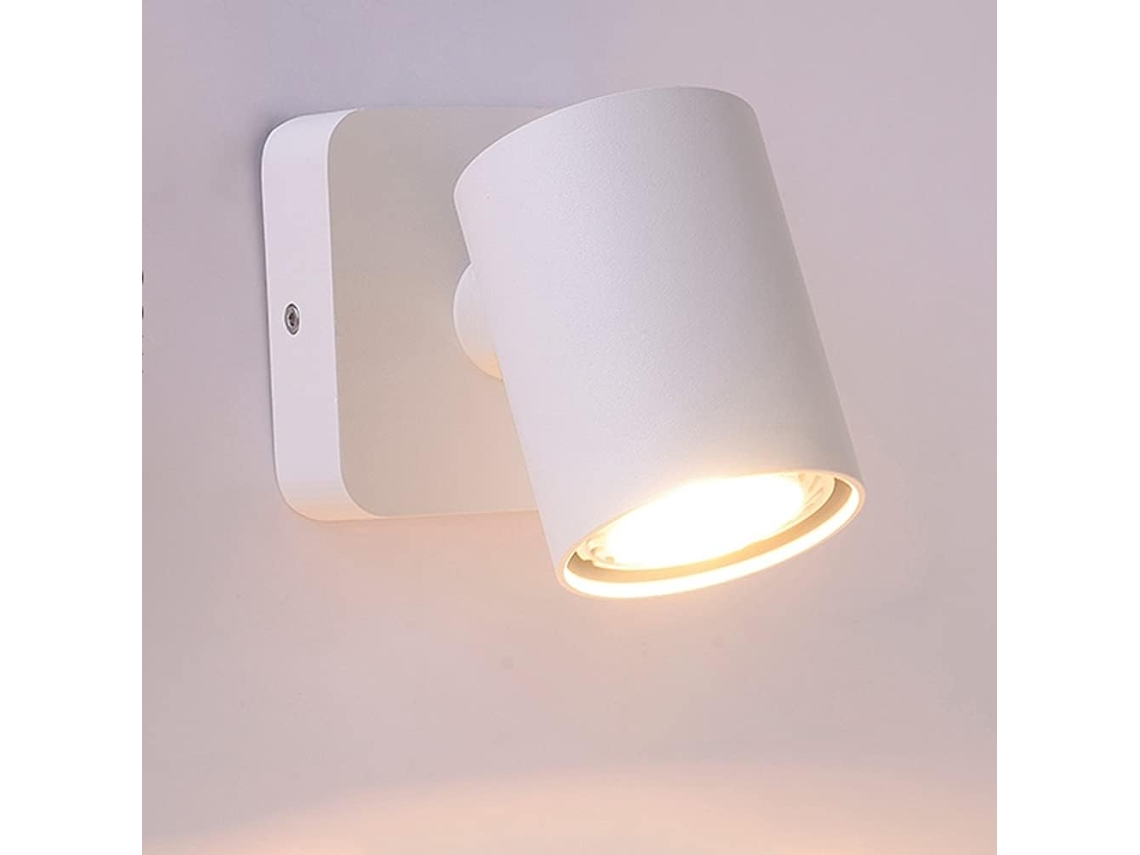 Refletor De Parede Led Com Interruptor, Lâmpada Gu10 Ajustável, Luminária De Leitura Giratória Para Cabeceira, Luminária