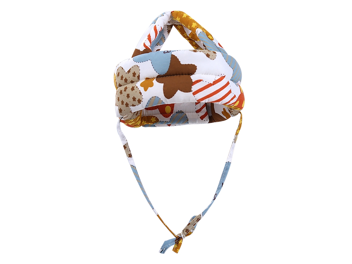 Capacete De Segurança Infantil Macio Para Bebê Rastejar Andar Proteção Cabeça Estrela Marina