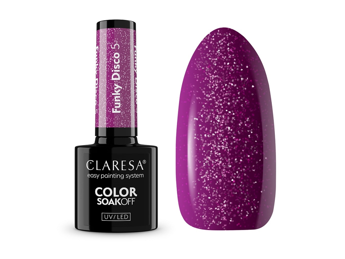 Soak Off Esmalte Gel Uv/led Funky Disco 5,5g Claresa