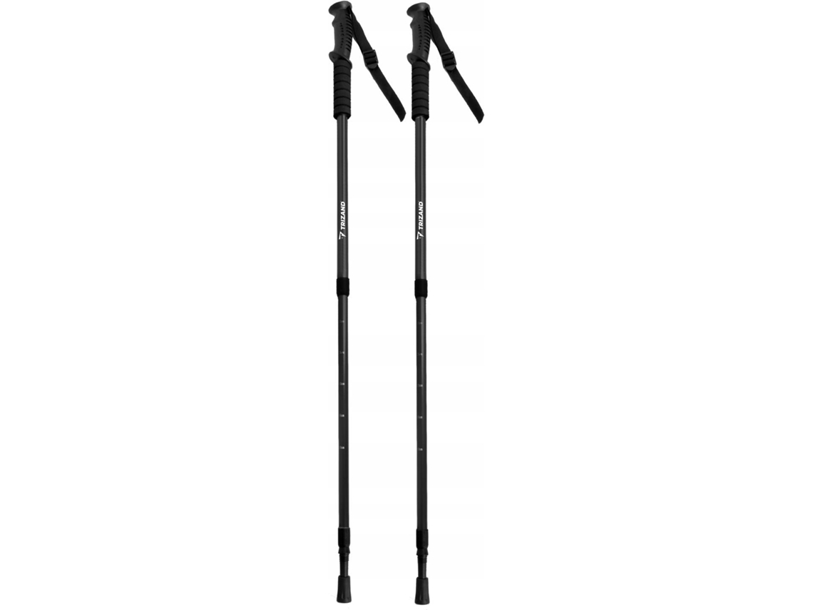 2 Bastões de Caminhada com Acessórios Preto NORTHIX