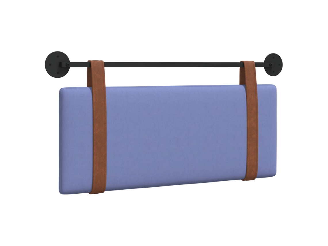 Conjunto 1 Cabeceira Suspensa Vidaxl Azul Couro Sintético (110 X 55 X 5 Cm)