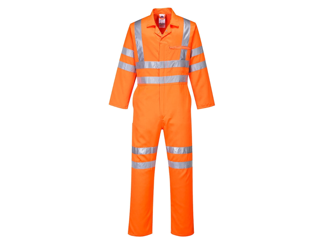 Roupa De Serviço Em Polialgodão De Alta Visibilidade / High Orange / L Portwest