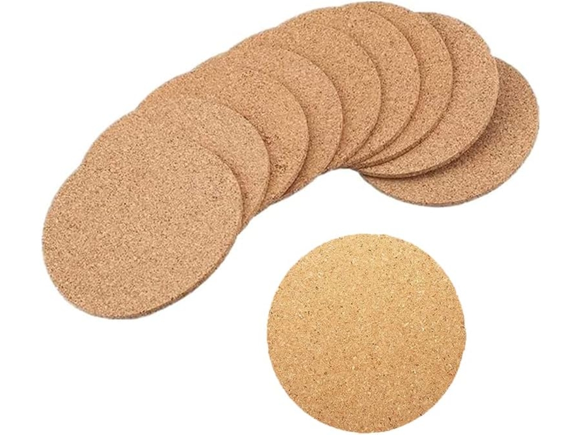 Porta copos de Cortiça AQUAFORGE reutilizáveis para canecas de café e cerveja sem caixa